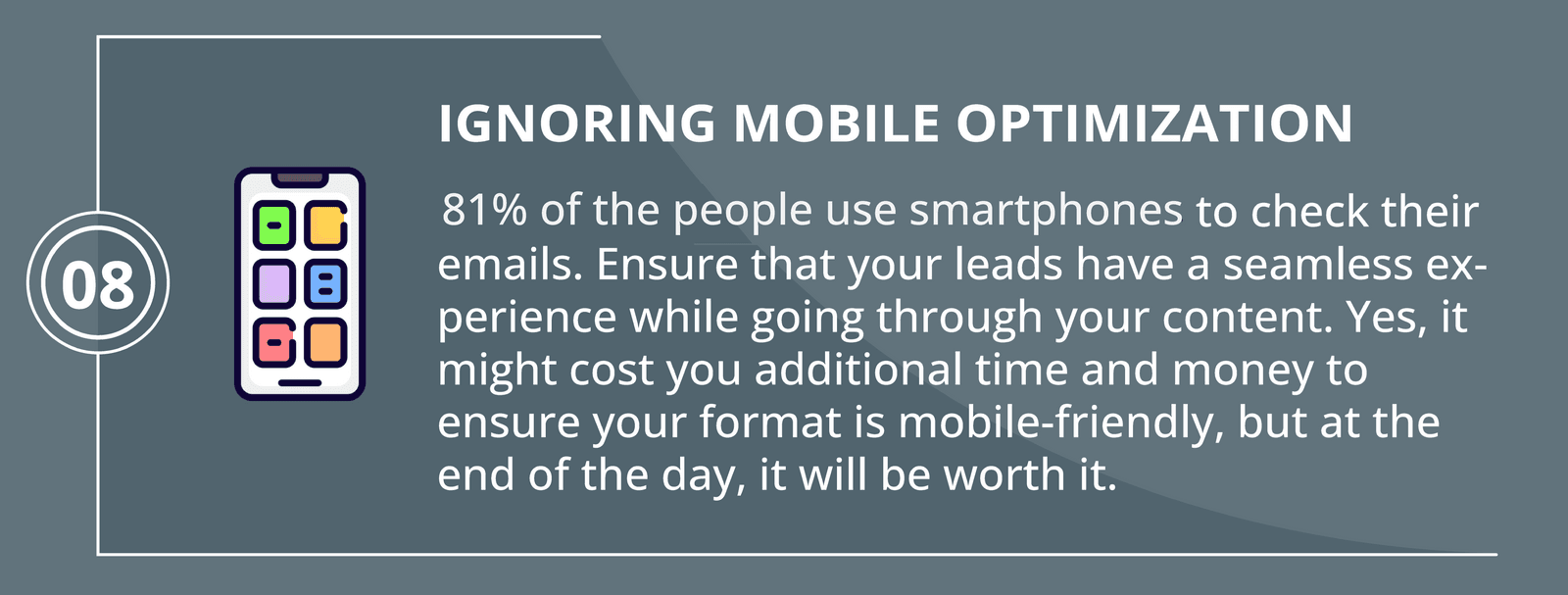 Ignoring Mobile Optimization