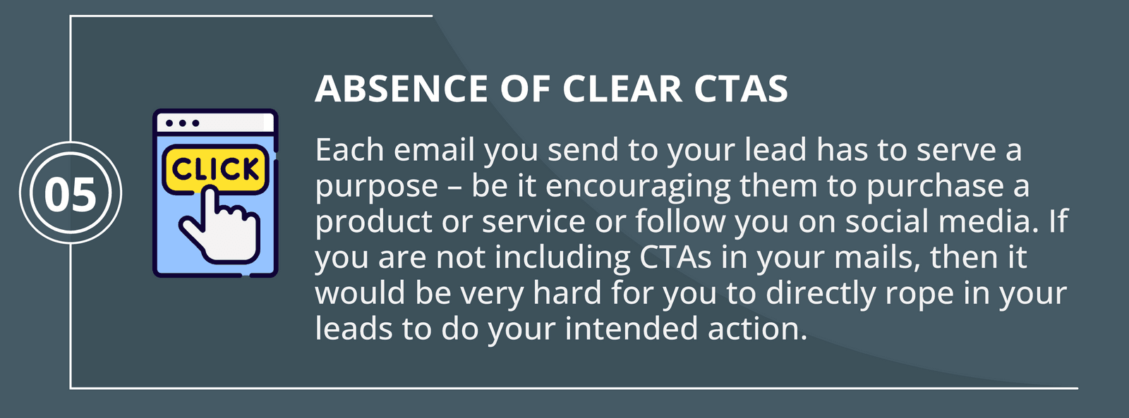 Absence of Clear CTAs