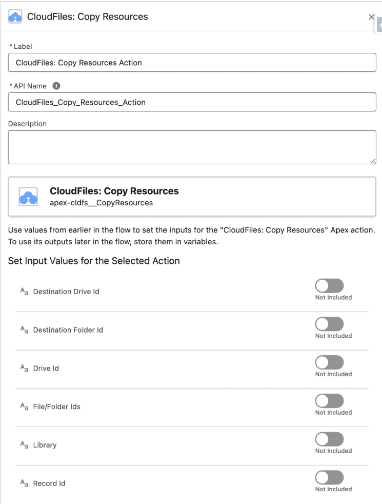Copy Resource Action