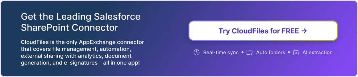 Leading connector CloudFiles