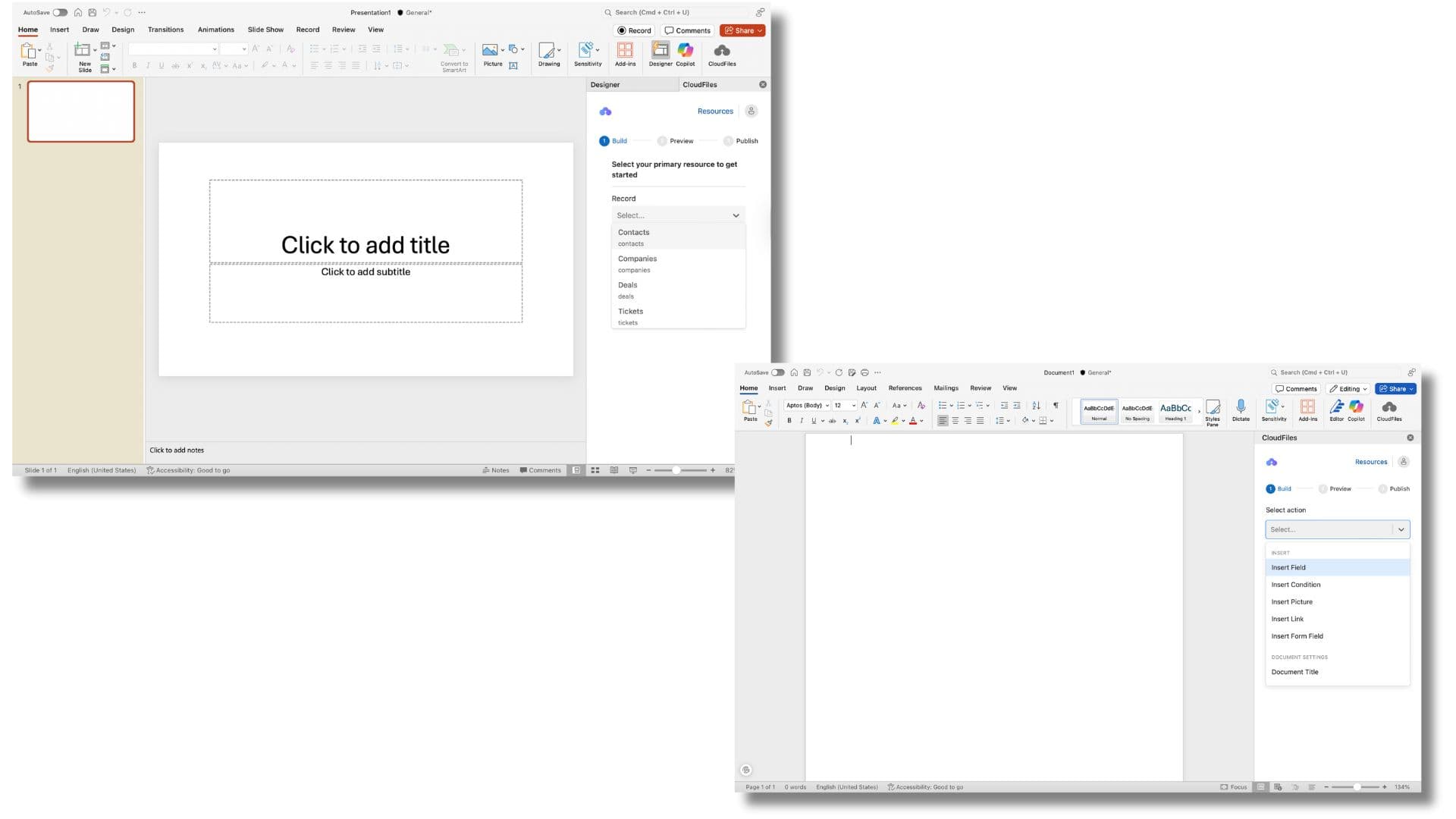 Microsoft Office Integration