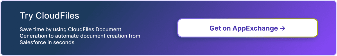 Try CloudFiles for Document Generation